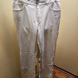 Chaps (Denim) White Corduroy Pants